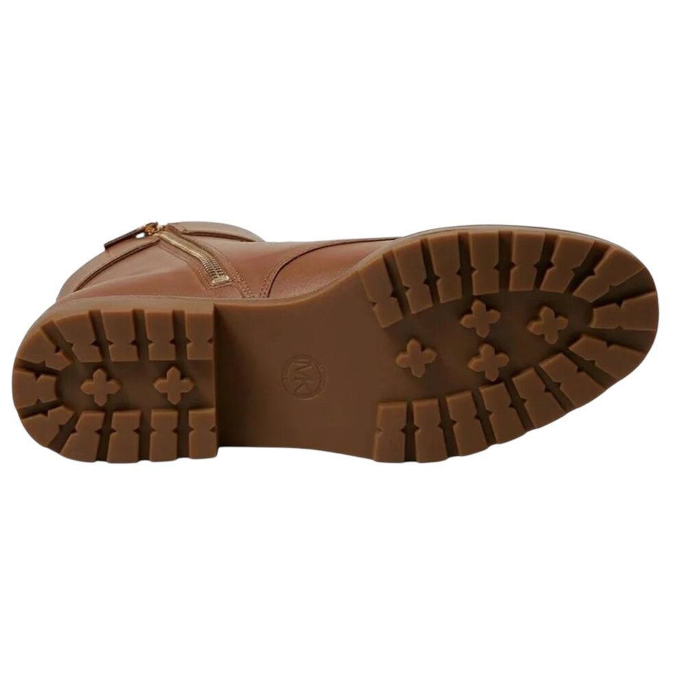 Michael Kors Rory Lace-Up Bootie Luggage Brown Size 8 - Picture 4 of 4